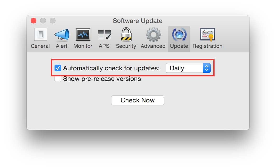 disable little snitch software update